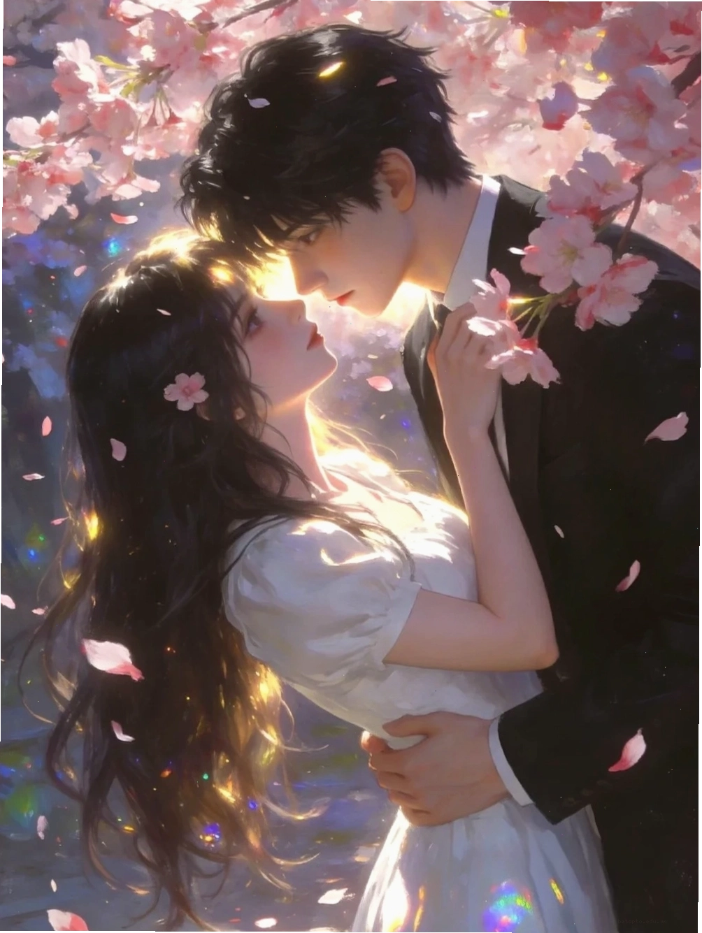 Ngôi đền cổ kính dưới tán hoa anh đào