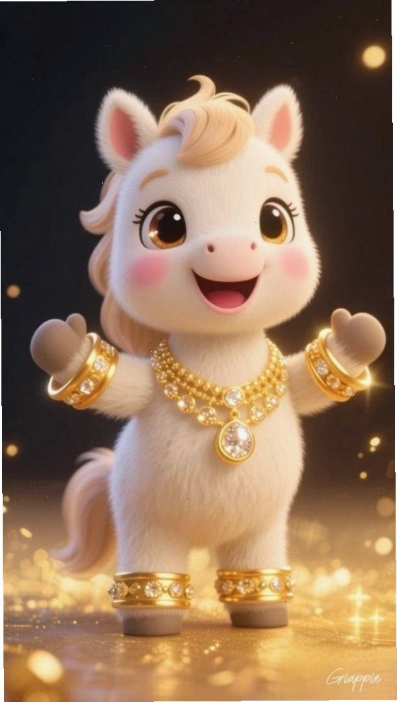 Ngựa vàng tài lộc sung túc cả năm