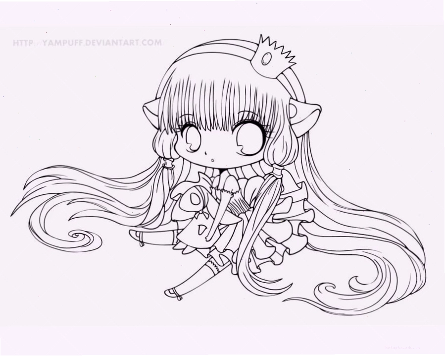 Nhân vật anime cute xinh xắn với nụ cười tươi tắn