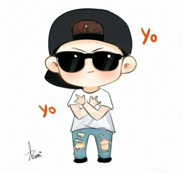Nhân vật anime nam chibi lạnh lùng dễ thương