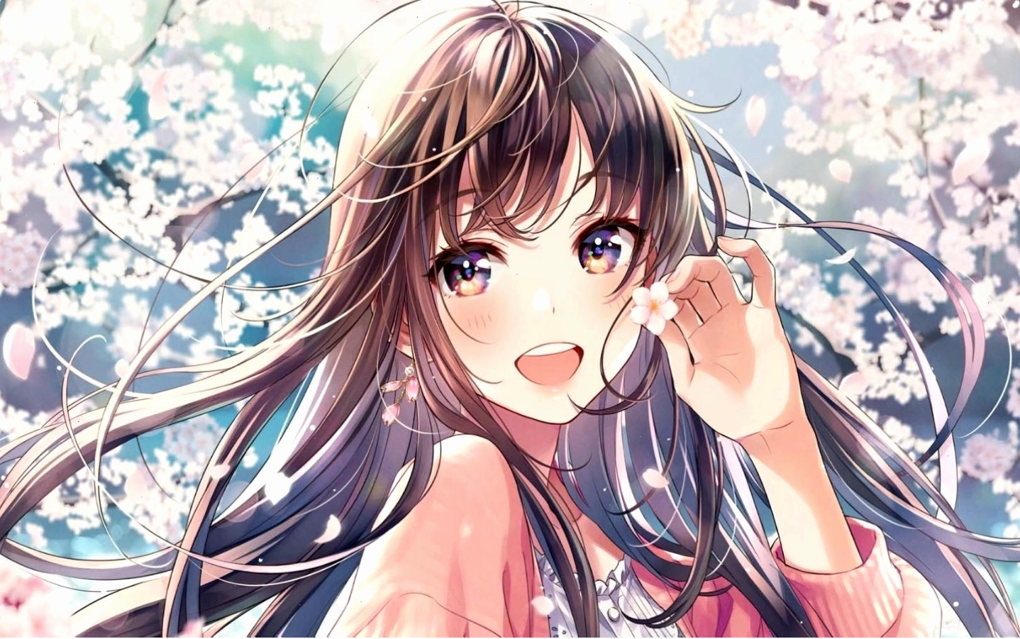 Nhân vật anime nữ cute với biểu cảm đáng yêu