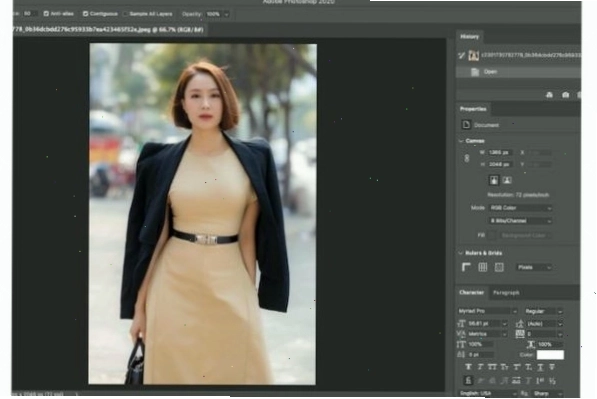 Sử dụng Photoshop để tách nền ảnh chuẩn bị tạo avatar trong suốt