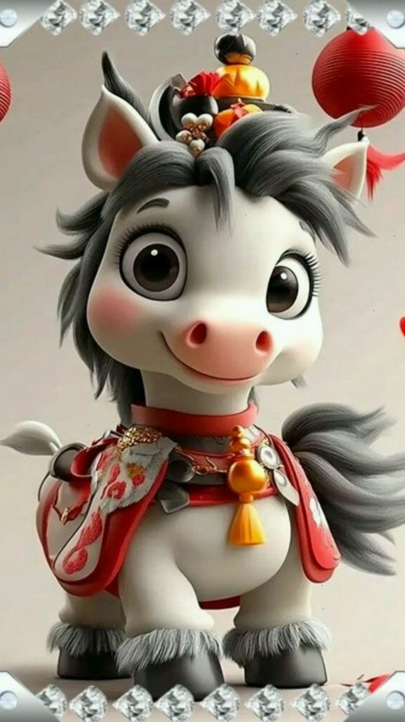 Tiểu Ngựa đáng yêu cầu chúc bình an