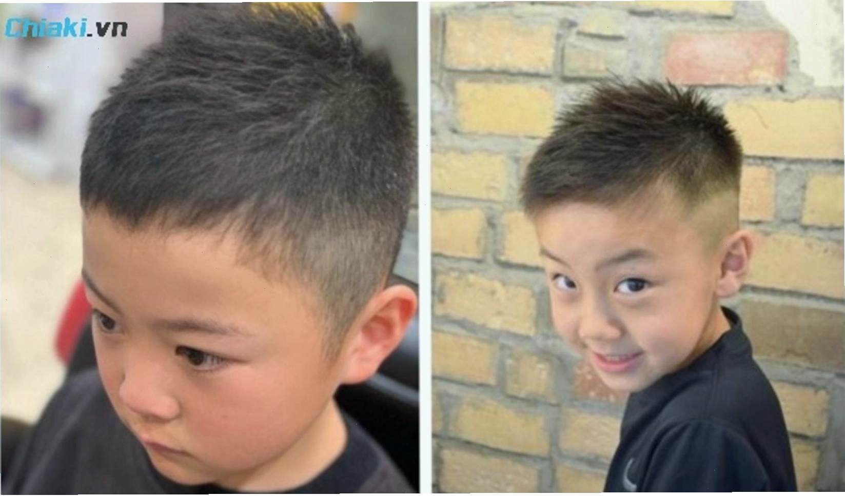 Tóc Spiky bé trai với phần đỉnh vuốt dựng đầy cá tính