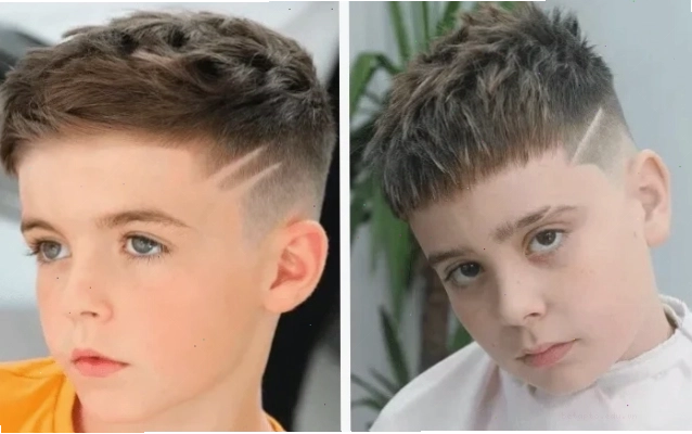Tóc Undercut gọn gàng cho bé trai 7 tuổi mặt tròn