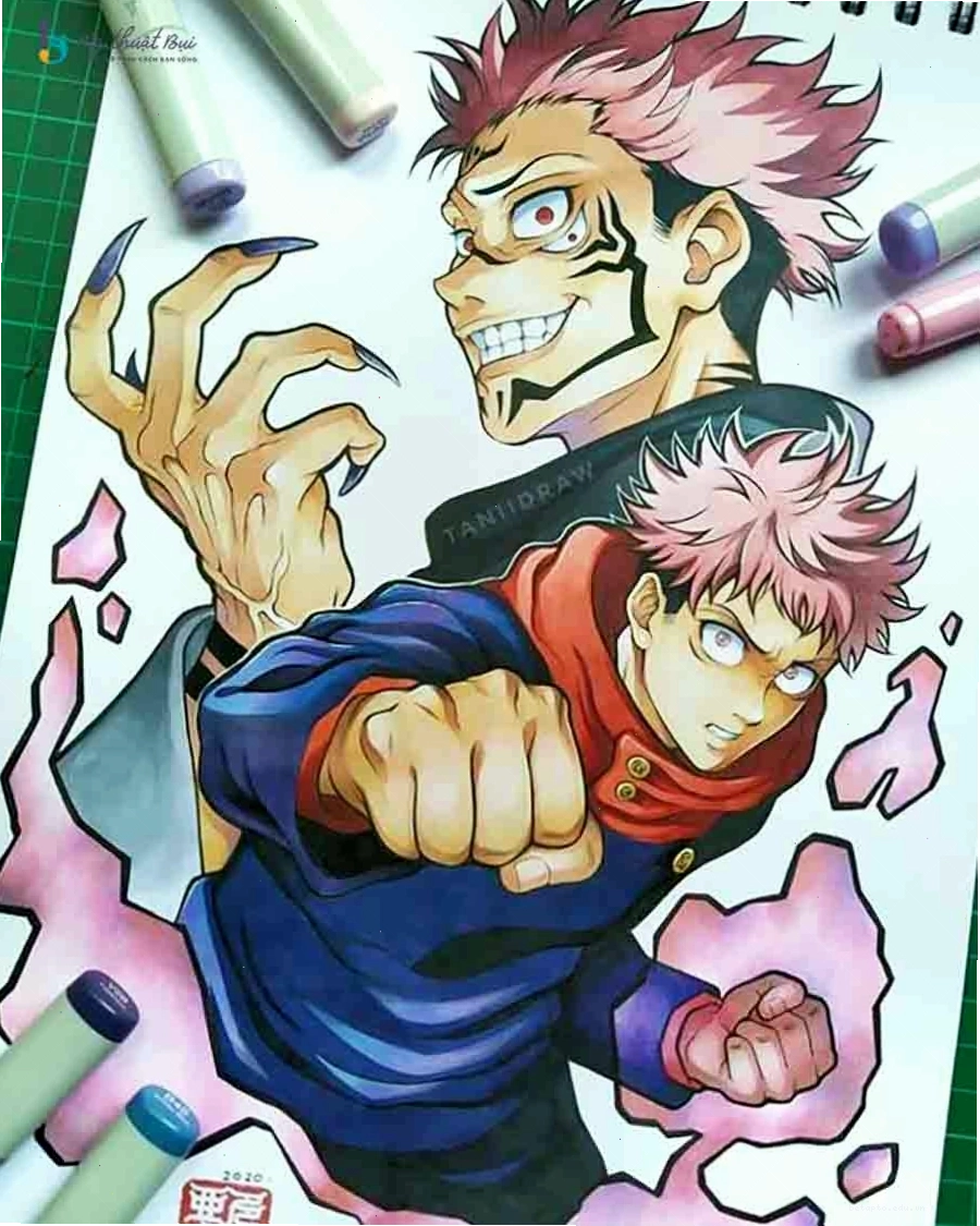 Tranh anime nam với tạo hình mạnh mẽ và cuốn hút