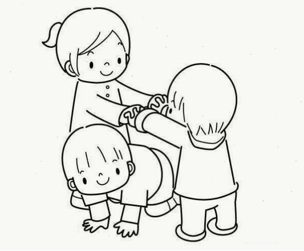 Tranh tô màu cô giáo và học sinh trong ngày khai giảng