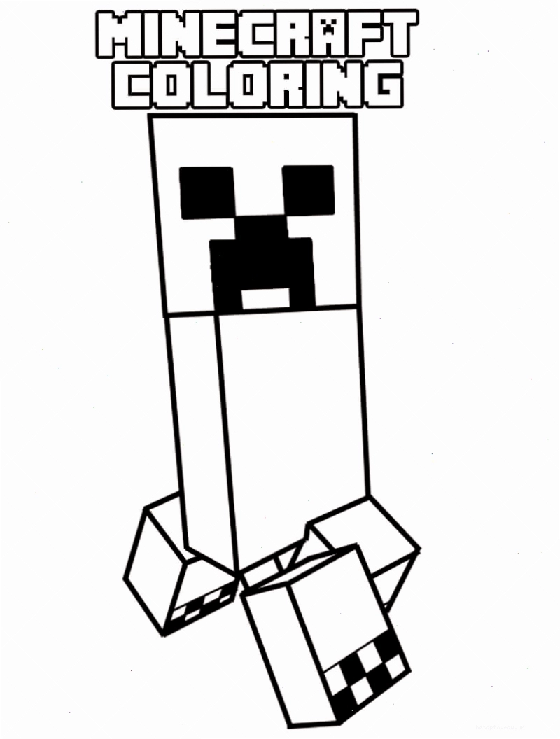 Tranh tô màu Creeper tổng hợp theo phong cách Hiha