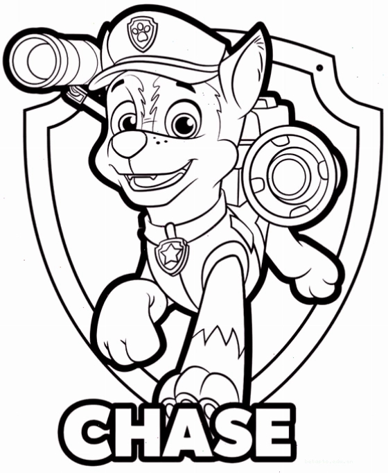 Tranh tô màu đội chó cứu hộ Paw Patrol đang làm nhiệm vụ