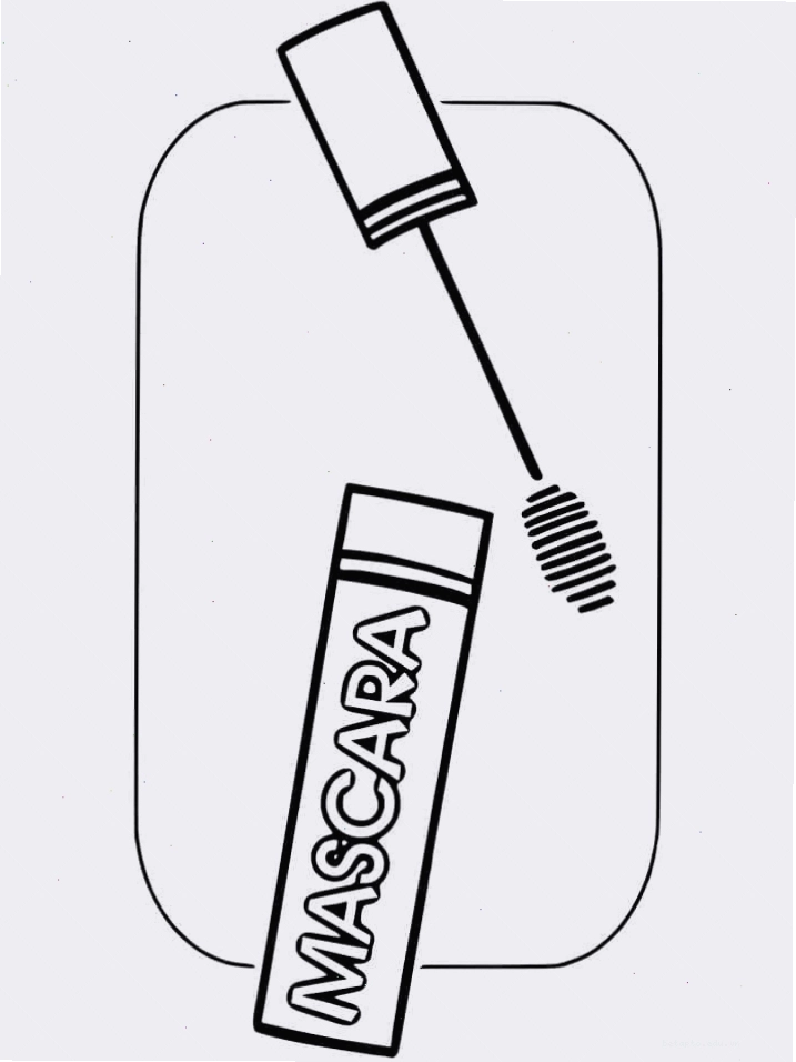 Tranh tô màu mascara chải mi