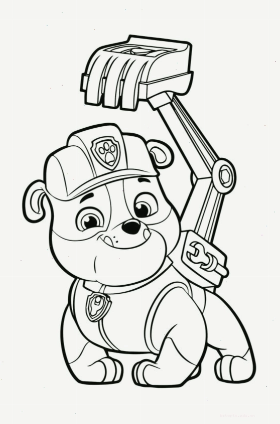 Tranh tô màu những chú chó cứu hộ Paw Patrol đang vui đùa