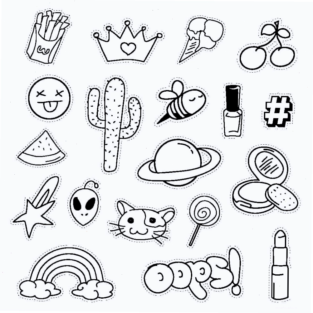Tranh tô màu sticker đẹp và ngầu với phong cách mạnh mẽ