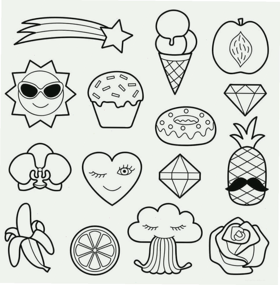 Tranh tô màu sticker đơn giản và cute với các chủ đề quen thuộc