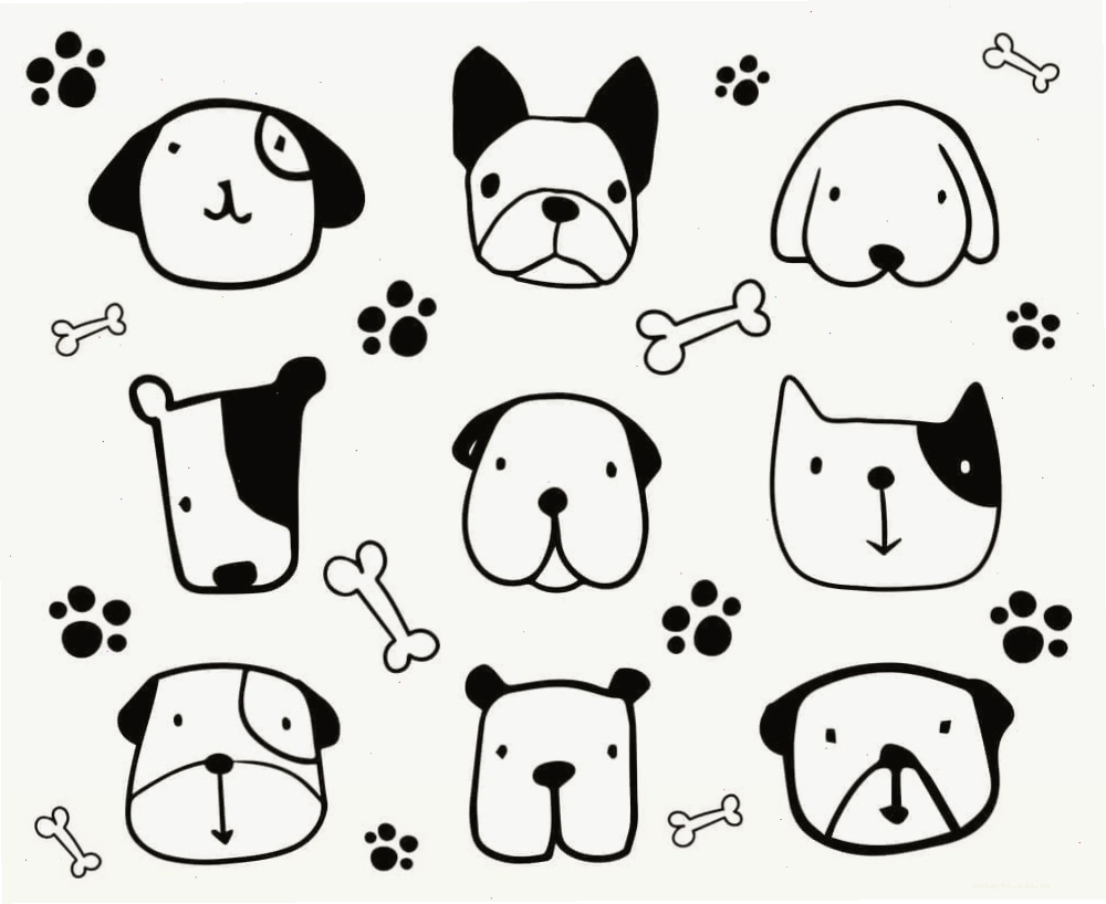 Tranh tô màu sticker hình cún con dễ thương và tinh nghịch