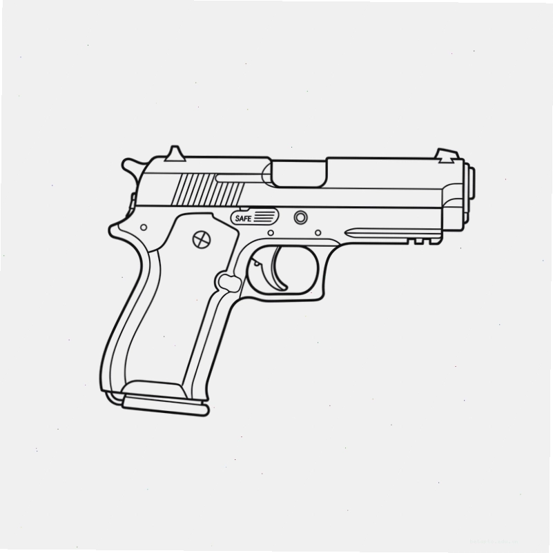 Tranh tô màu súng lục (hammer)