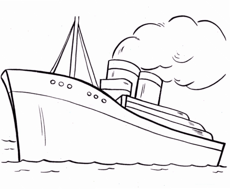 Tranh tô màu tàu Titanic cổ điển
