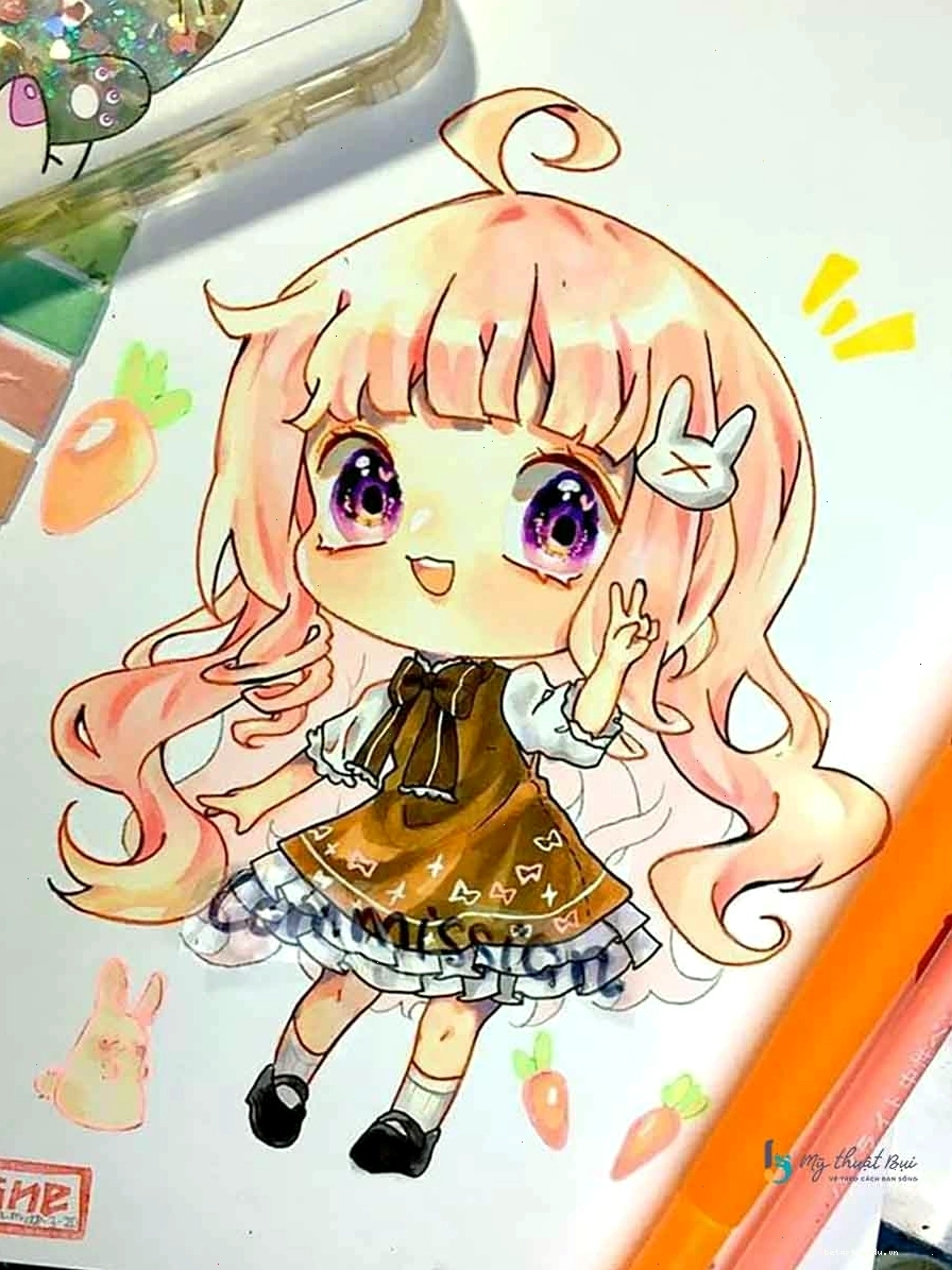 Tranh vẽ anime chibi theo nhiều phong cách khác nhau