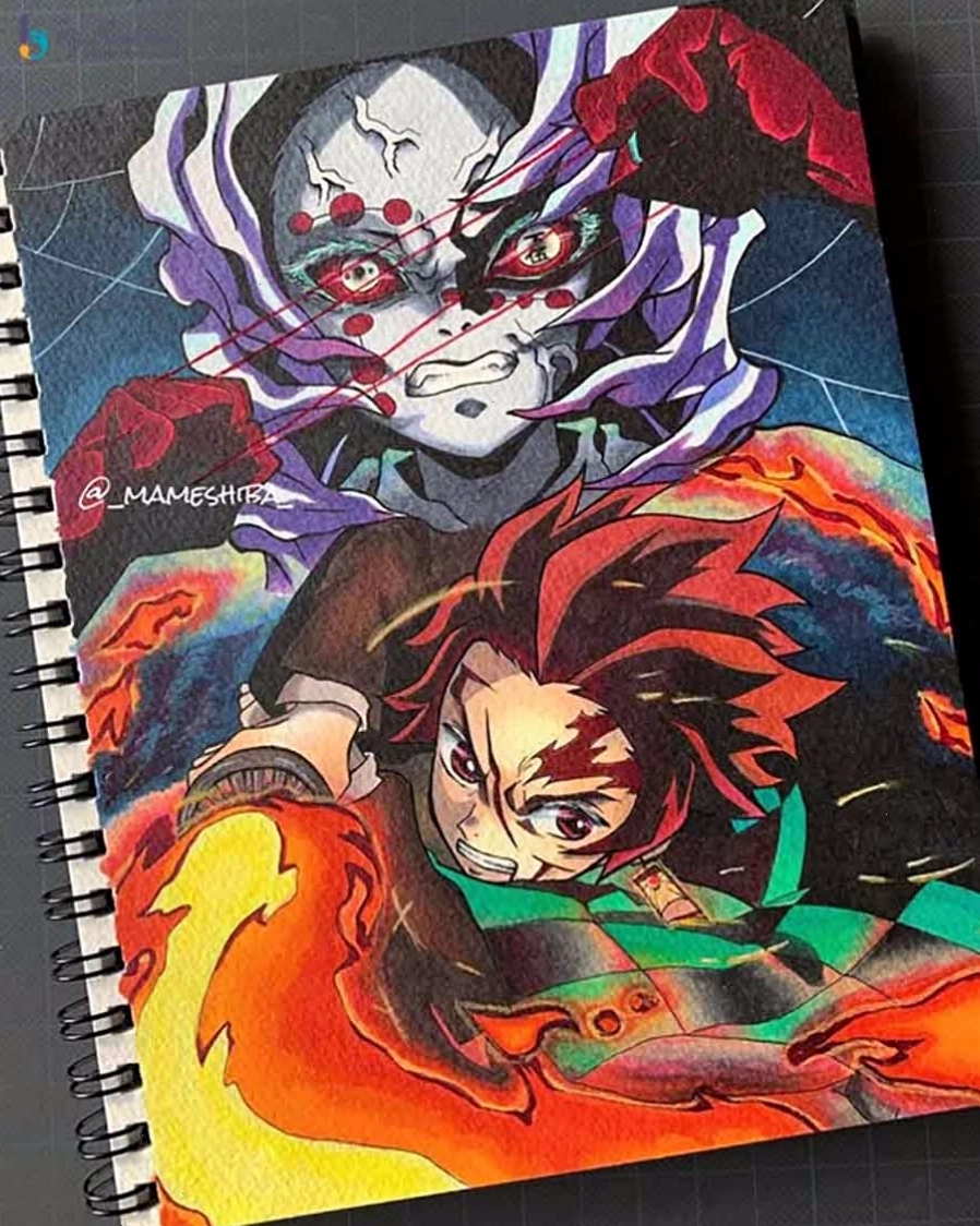 Tranh vẽ anime nam với tạo hình ấn tượng