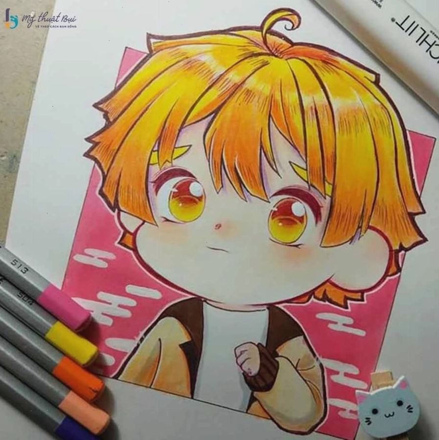 Tranh vẽ chibi anime dễ thương và đáng yêu