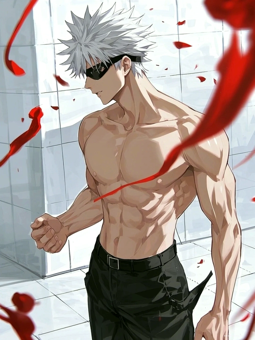 Vẻ đẹp nam tính của trai đẹp anime 6 múi