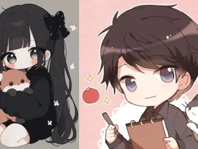 Tải ảnh anime chibi cute đẹp lung linh miễn phí
