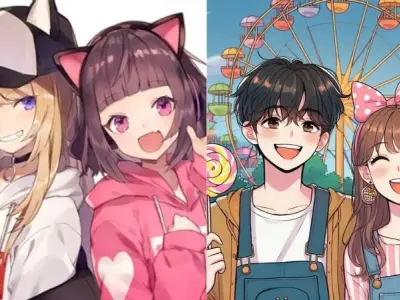 Tải ngay ảnh avatar đôi chibi cute dễ thương nhất 2025