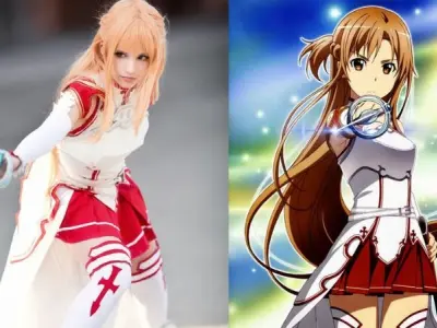 Ảnh Asuna với vẻ dịu dàng và thần thái kiếm sĩ quyến rũ
