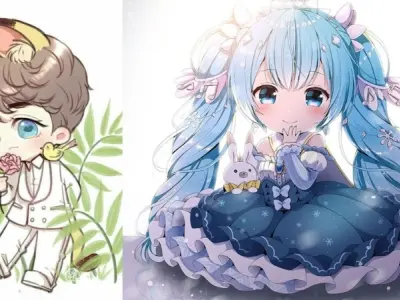 Gợi ý các mẫu ảnh chibi dễ vẽ đơn giản siêu đáng yêu