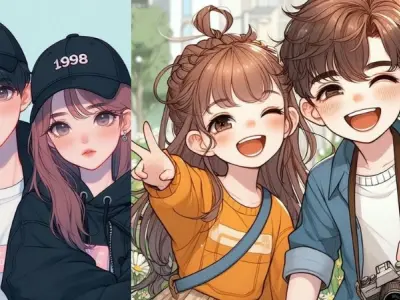 Tổng hợp ảnh chibi đôi đáng yêu khiến ai cũng tan chảy