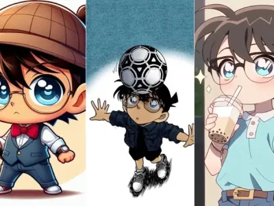Tổng hợp ảnh Conan chibi cute đáng yêu không thể bỏ lỡ