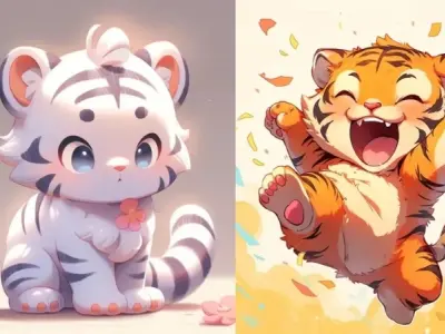Top ảnh Hổ chibi đẹp nhất khiến dân mạng phát cuồng
