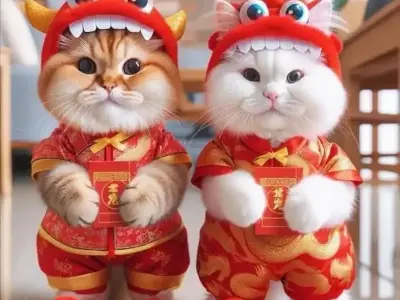 Cười đau bụng với loạt meme mèo Tết bá đạo trên mạng