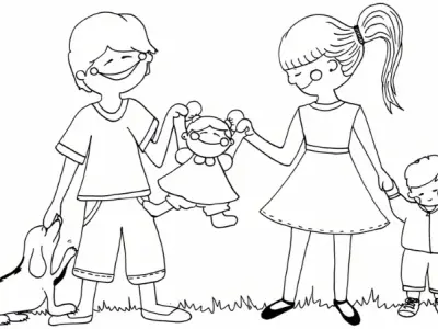Tổng hợp tranh tô màu gia đình đẹp và ý nghĩa nhất hiện nay