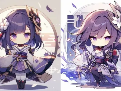 Tổng hợp ảnh raiden shogun chibi cute không thể rời mắt