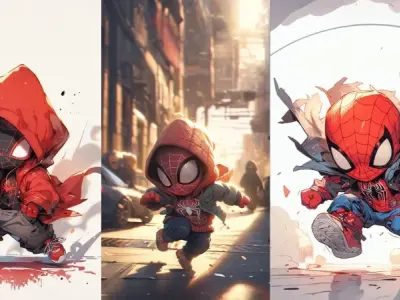 Top ảnh Spider Man chibi chất lừ khiến ai nhìn cũng mê