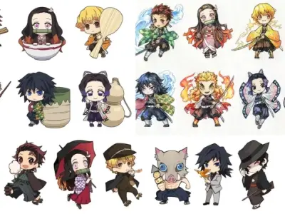 Tải ngay hình ảnh thanh gươm diệt quỷ chibi đẹp miễn phí