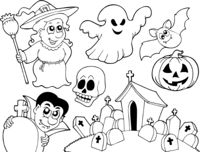 Tổng hợp tranh tô màu Halloween đẹp và dễ thương cho bé