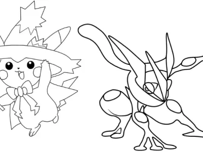 Tổng hợp tranh tô màu Pokemon Mega đẹp nhất cho bé