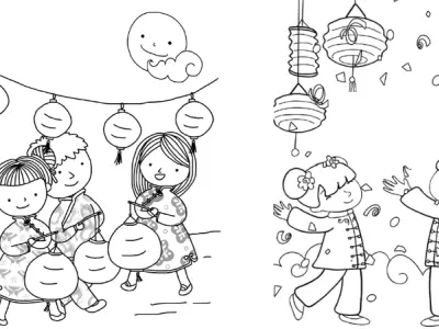 Bộ sưu tập tranh tô màu trung thu đẹp nhất cho bé