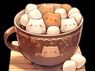 Bộ sưu tập ảnh chibi đồ uống dễ thương cho fan anime