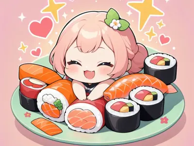 Ảnh chibi food siêu dễ thương làm bạn thích mê ngay