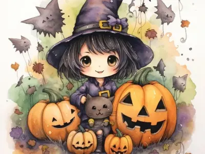 Khám phá bộ sưu tập ảnh chibi halloween siêu dễ thương