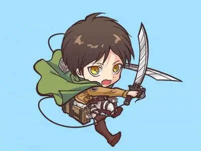 Tổng hợp ảnh Eren chibi cute cho fan Attack On Titan