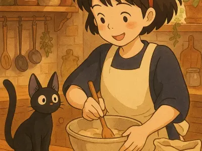 Bộ ảnh avatar ghibli phong cách hoạt hình siêu đáng yêu