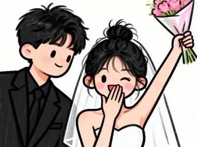 Tuyển chọn ảnh chibi dâu rể cute đáng yêu cho ngày cưới