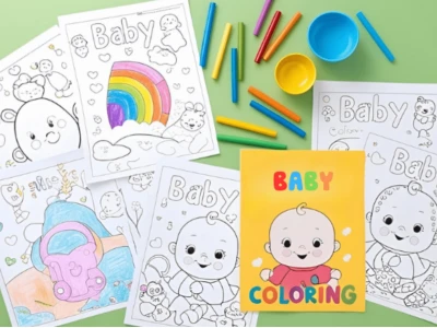 Khám phá thế giới hình bé tô màu ngộ nghĩnh cho trẻ thỏa sức sáng tạo
