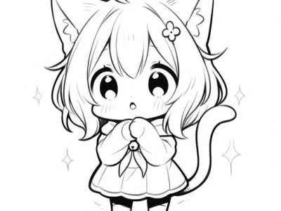 Khám phá thế giới tranh tô màu anime cute chibi siêu đáng yêu