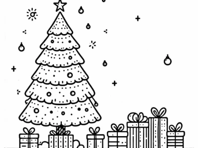 Khám phá Thế giới Tranh Tô Màu Cây Thông Noel Sôi Động