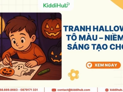 Khám phá thế giới tranh tô màu Halloween đầy sáng tạo cho bé