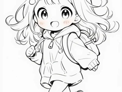 Tuyển tập 80+ Tranh Tô Màu Anime Cute Chibi Siêu Dễ Thương 2026